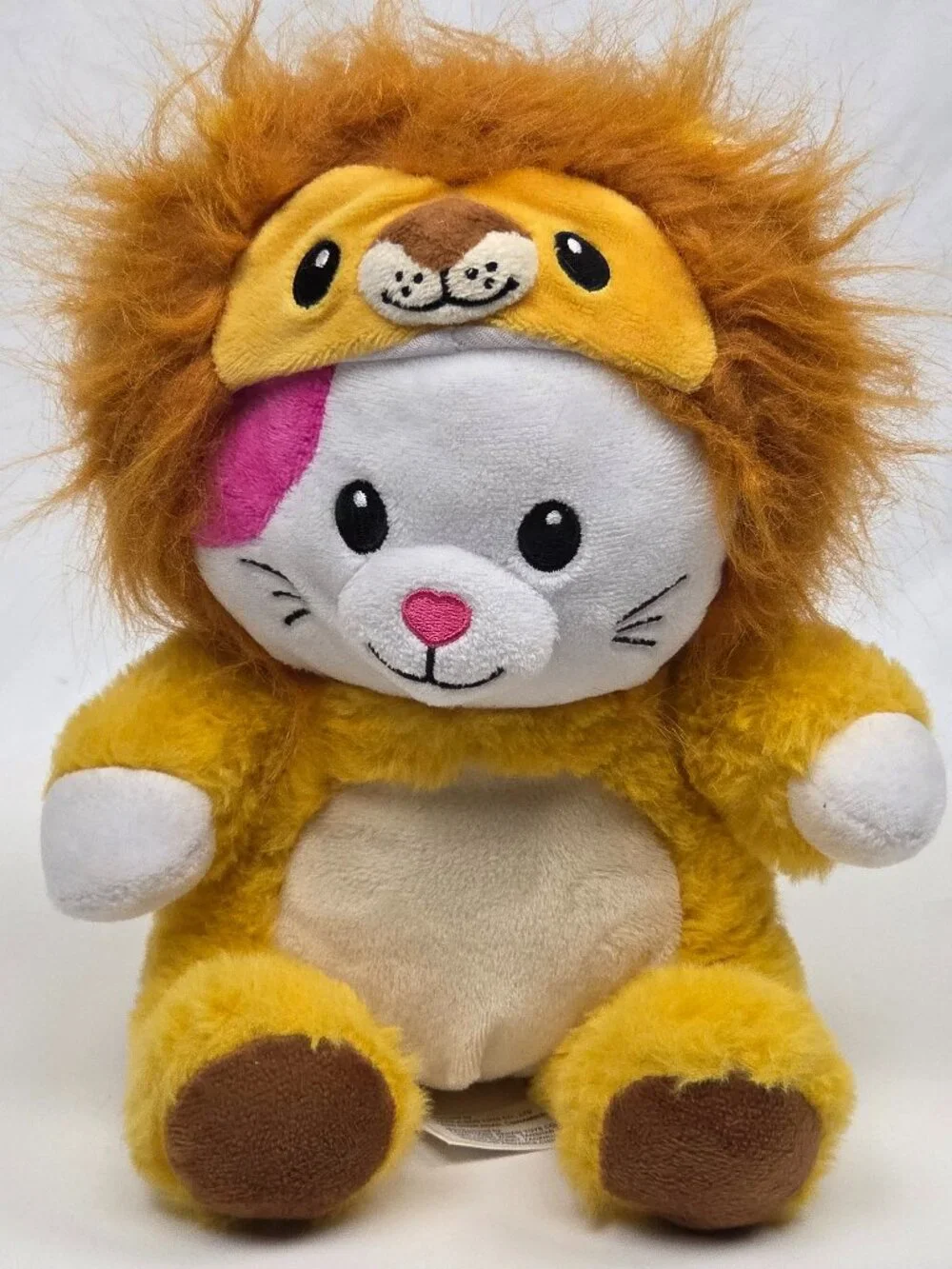 Disguisimals Whiskers Cat As A Lion Plush Peek-A-Boo Toys Stuffed Animal 9.5”